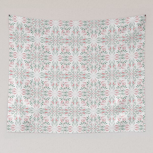 Item preview, Green and red fashion tiles vector pattern designed and sold by corner-shop.