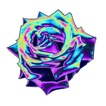 Artwork thumbnail, Electric Violet Holo Rose by dinaaaaaah