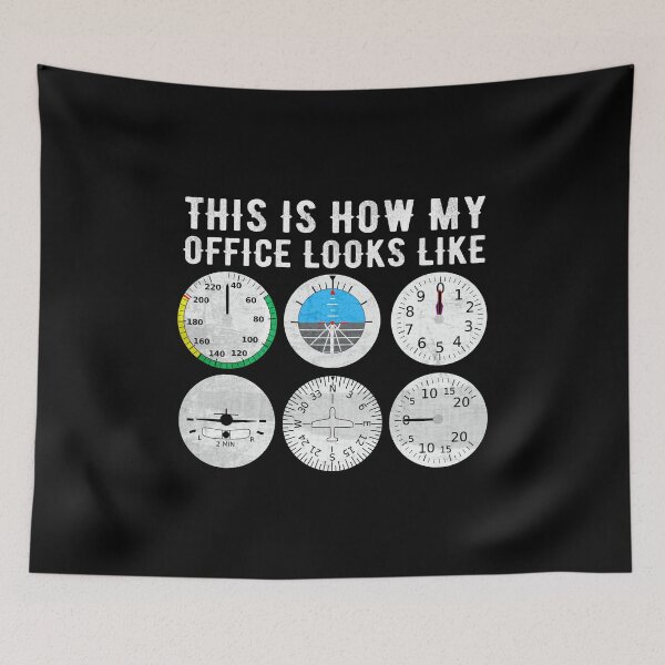 Item preview, Airplane Pilot Funny Gift This is how my office looks like humor quote  designed and sold by alenaz.