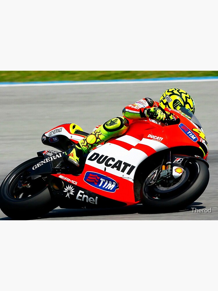 « Valentino Rossi sur sa Ducati » par Therod