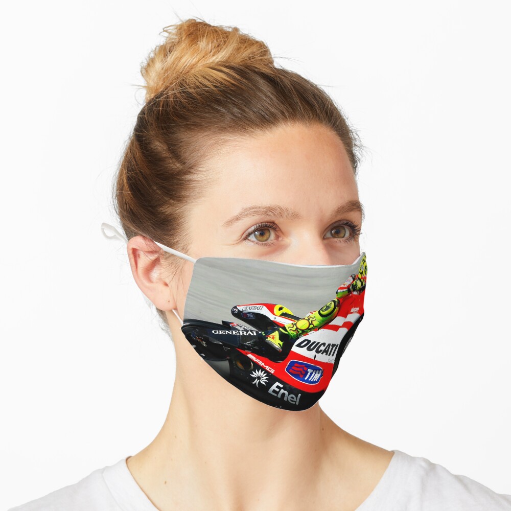 Masque « Valentino Rossi sur sa Ducati»