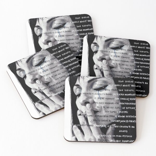 Item preview, drawing of Najwa Nimri with poem designed and sold by carlomgiorgia.