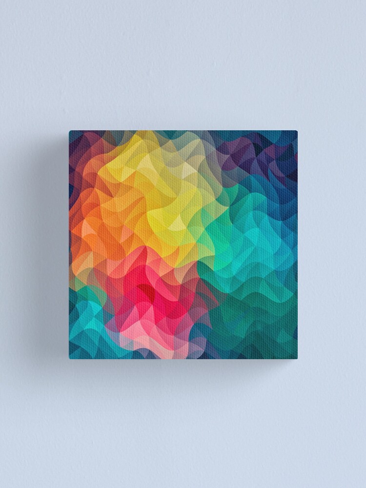 Alternate view of Abstract Color Wave Flash Canvas Print