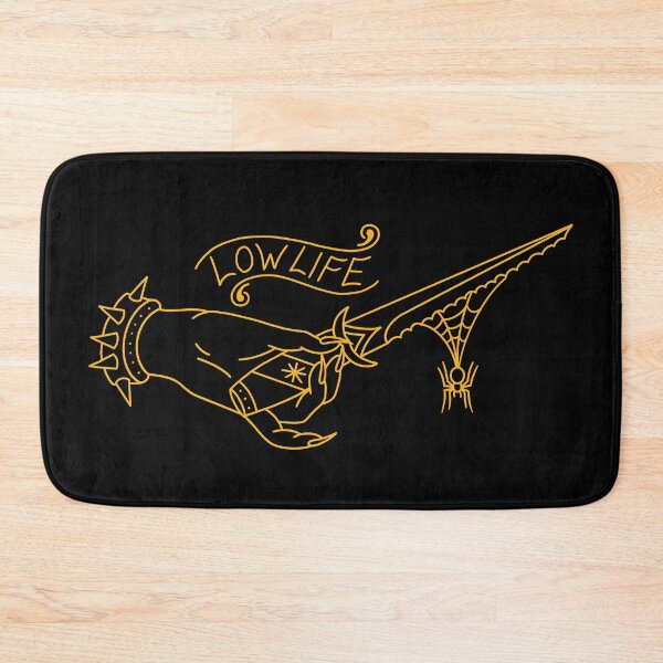 Item preview, Girl Hand low life knife traditional tattoo designed and sold by SuburbanStoic.