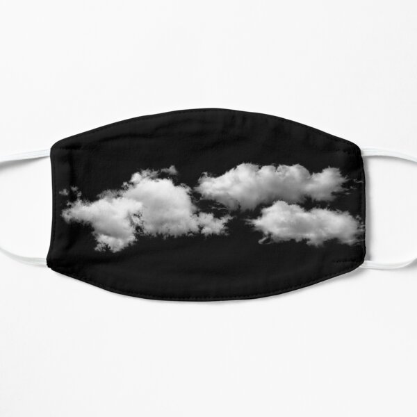 Clouds on Black Flat Mask