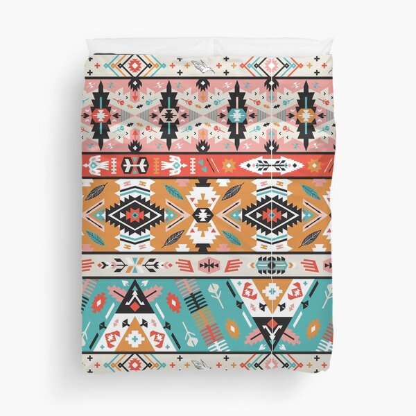 Native aztec seamless pattern Duvet Cover