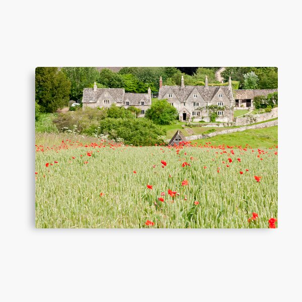 Cotswold Poppy Field Canvas Print