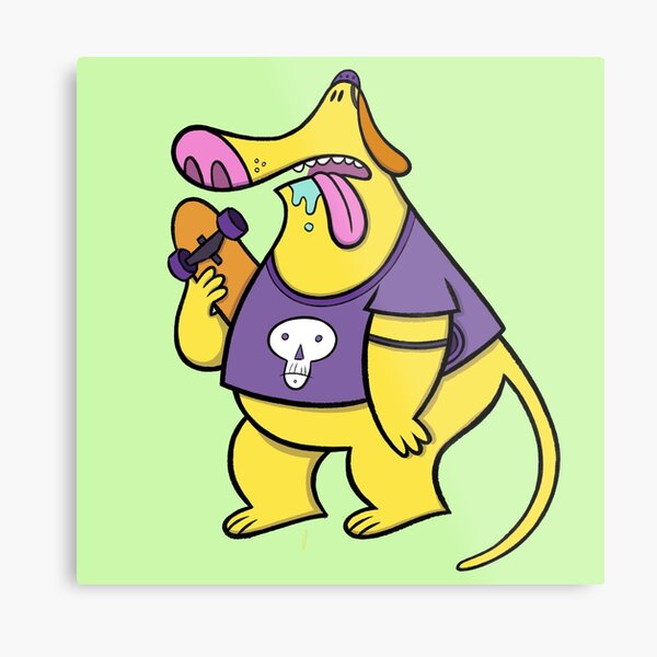 Skate Dog Metal Print