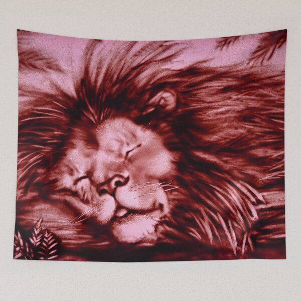Item preview, Lazy Lion (Working from Home) designed and sold by sandexperiment.