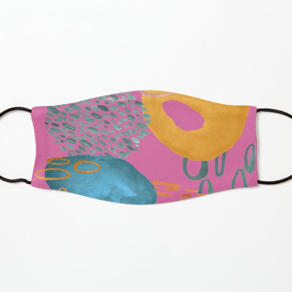 Modern Deco in Pink Kids Mask