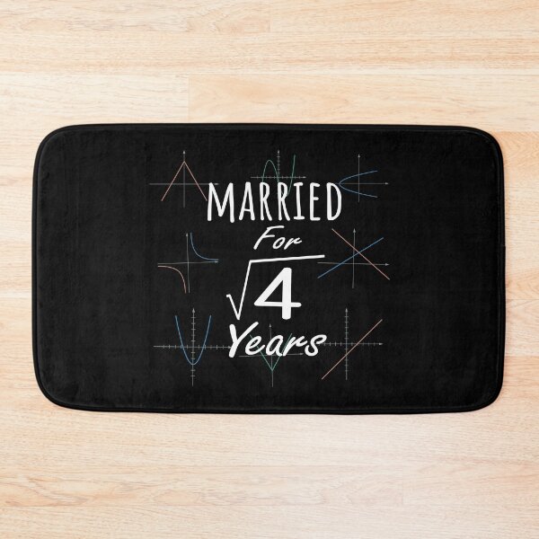 Item preview, Math 2nd Anniversary Gift Married Square Root Of 4 Years graphic designed and sold by Grabitees.