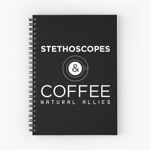 Item preview, Funny Stethoscopes and Coffee Natural Allies print designed and sold by jakehughes2015.
