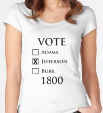 Vote Jefferson! Women's Fitted Scoop T-Shirt