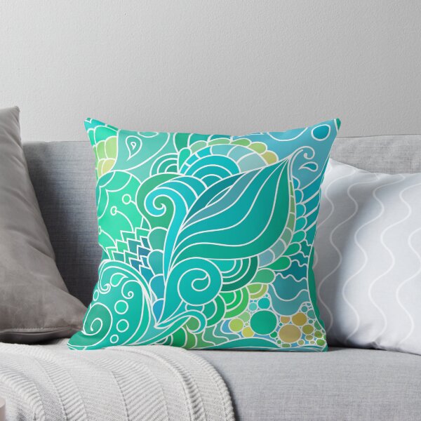 Item preview, Mermaid Tales - Modern Hippie Oriental Pattern with Paisley Motives designed and sold by Veronika Bychkova.
