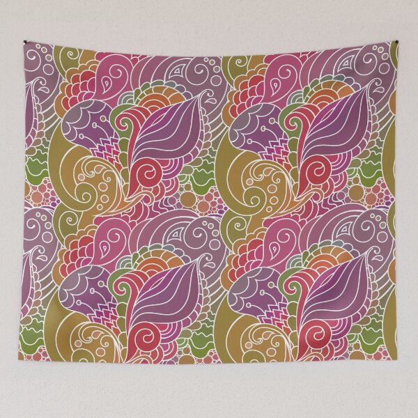 Item preview, Sweet Wine - Modern Hippie Oriental Pattern with Paisley Motives designed and sold by Veronika Bychkova.