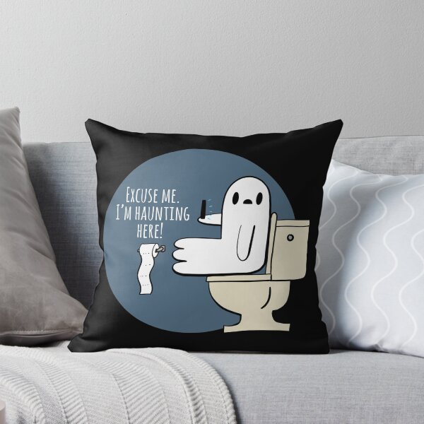 Item preview, Cute ghost hunting bathroom, Halloween designed and sold by GreyEyedMage.