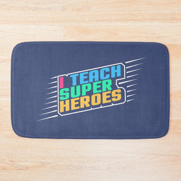 Item preview, I teach super heroes funny teacher appreciation gift 80s style text and colors designed and sold by alenaz.