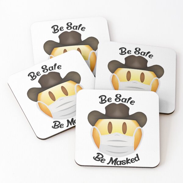 Item preview, Be Safe, Be Masked - Cowboy Emoji Masked designed and sold by shop4fun.