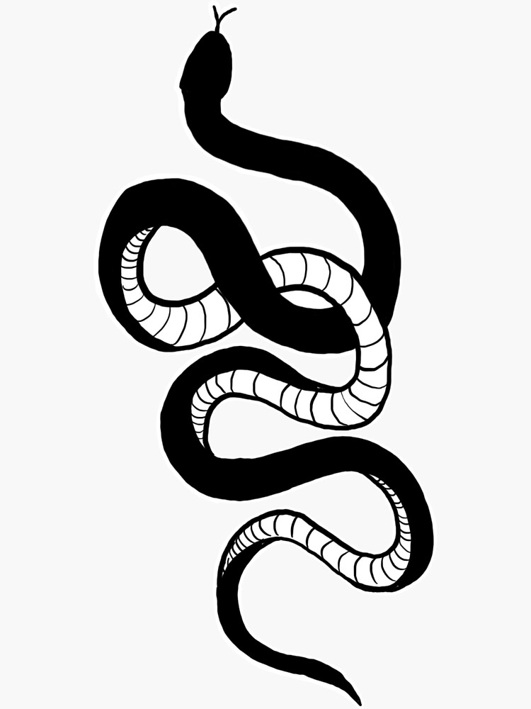 "Snake" Sticker for Sale by themadelinerock Redbubble