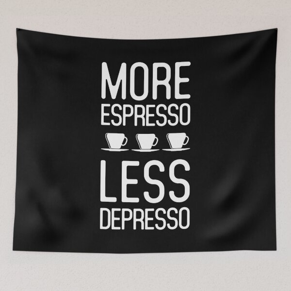 Item preview, Funny Espresso Cures My Depresso Coffee design designed and sold by jakehughes2015.