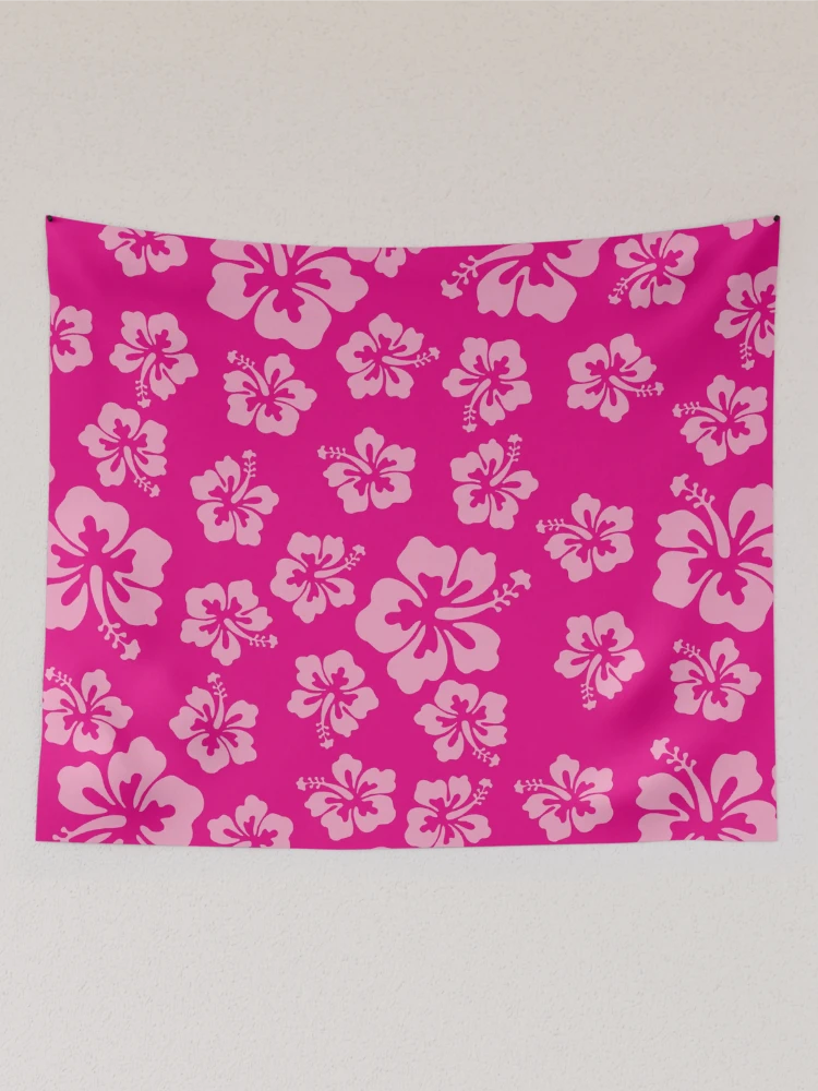 Bright Pink Hibiscus Hawaiian Flower Aloha | Tapestry