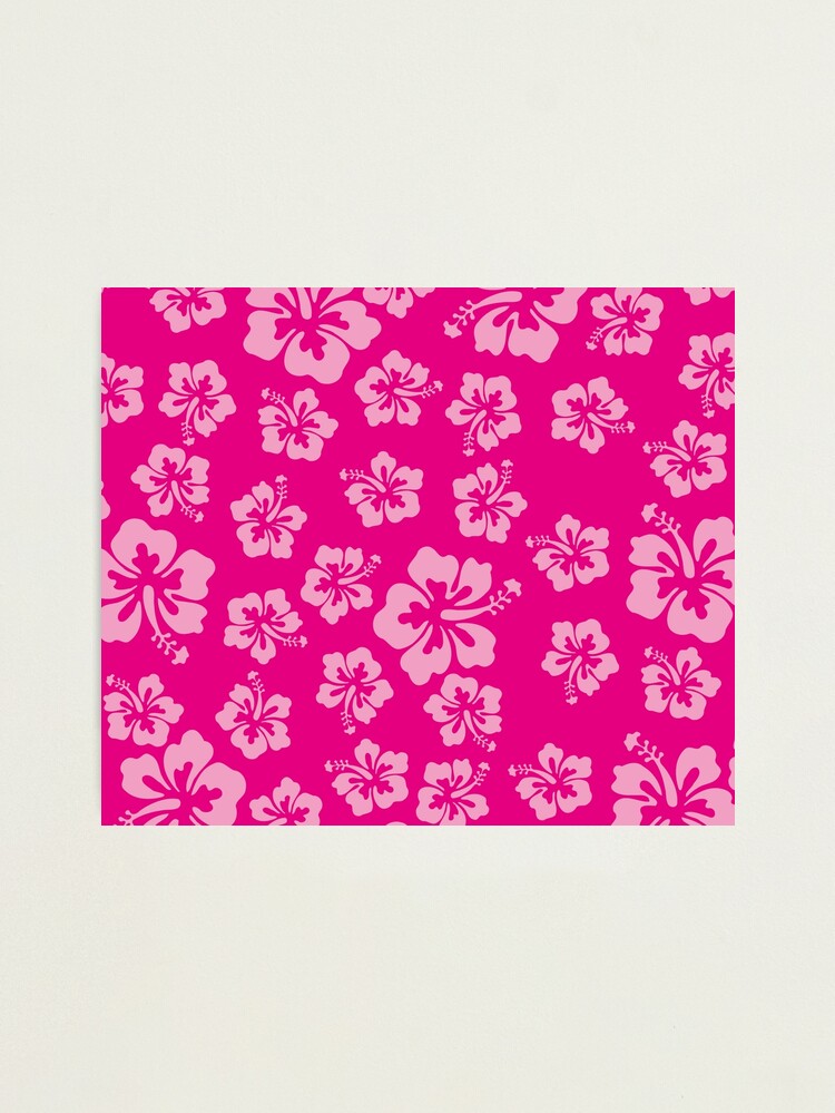 Bright Pink Hibiscus Hawaiian Flower Aloha