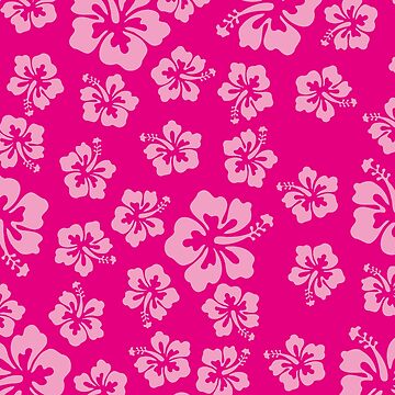 Artwork thumbnail, Bright Pink Hibiscus Hawaiian Flower Aloha by funnytshirtemp