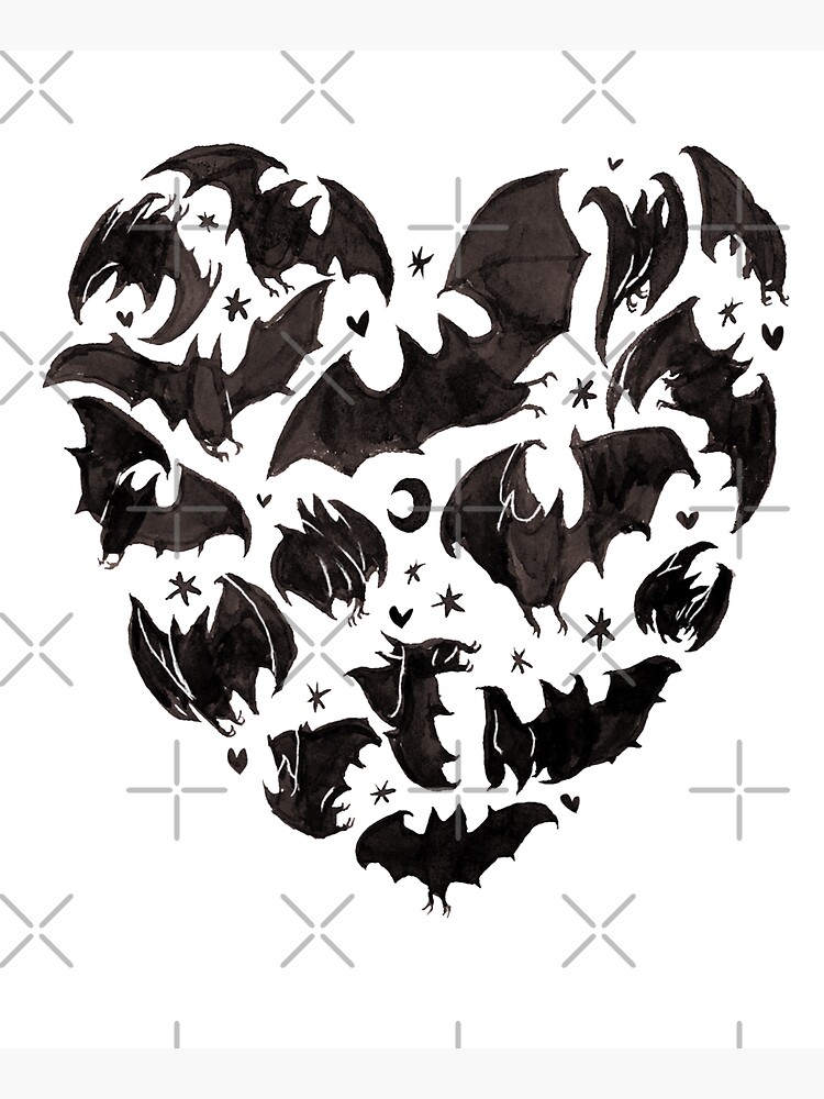"Bat Heart" Tote Bag for Sale by Foss Redbubble