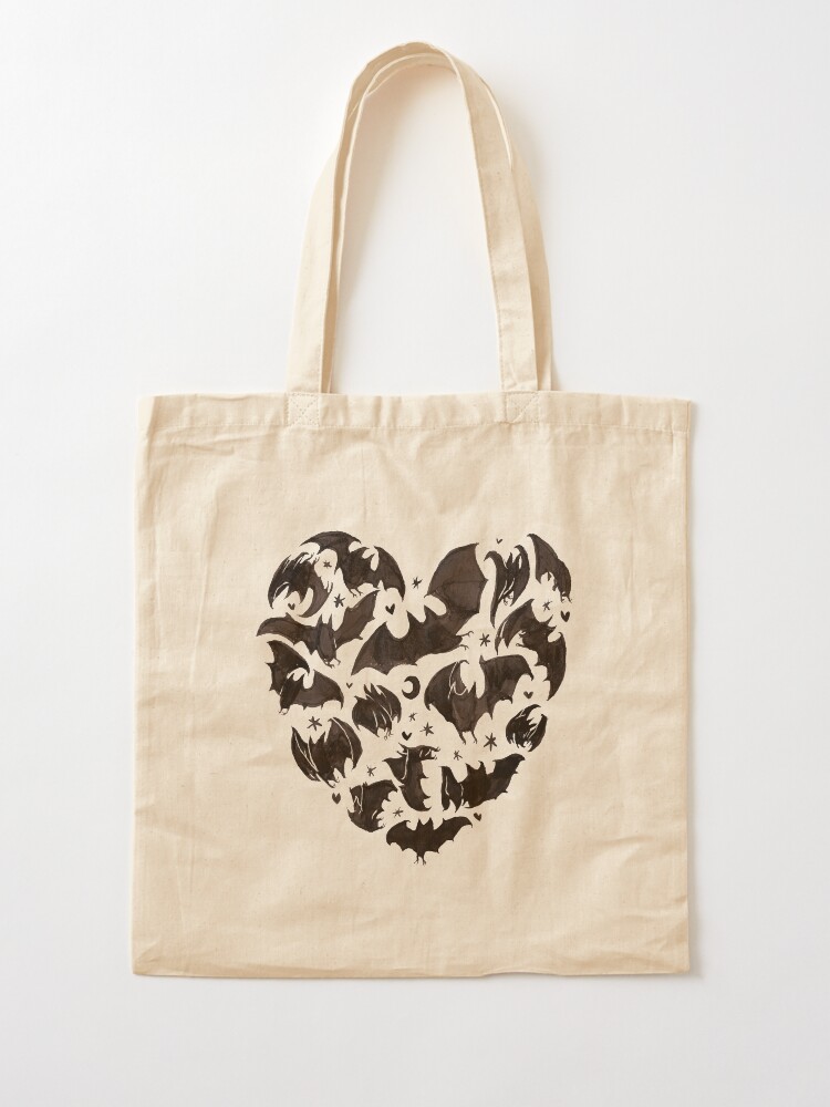 "Bat Heart" Tote Bag for Sale by Foss Redbubble