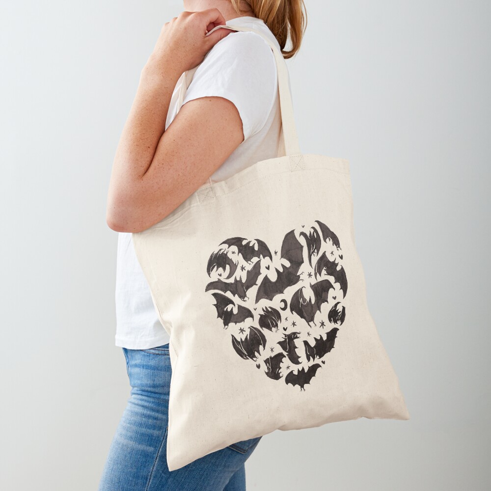 "Bat Heart" Tote Bag for Sale by Foss Redbubble