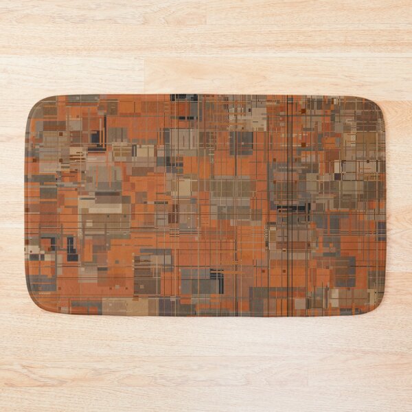 Item preview, Rust-colored Pattern with Random Shapes and Lines designed and sold by Lyle Hatch.