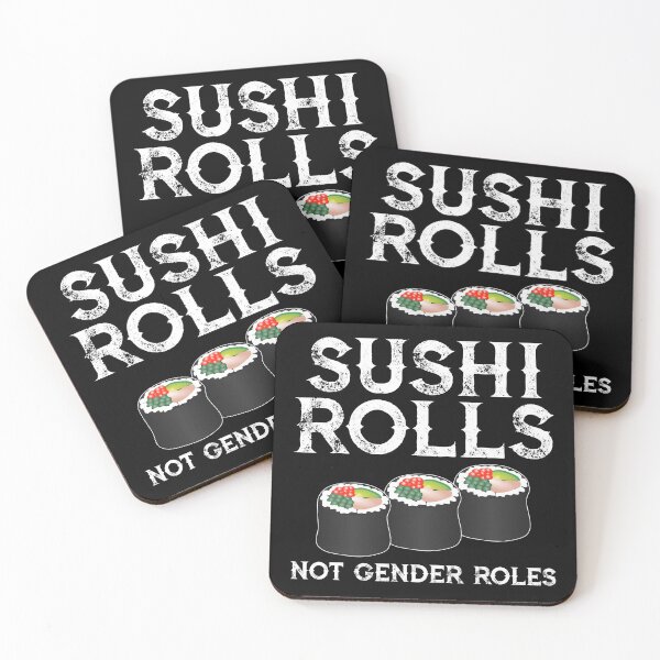 Item preview, Sushi Rolls Not Gender Roles Equal Rights designed and sold by inkedtee.