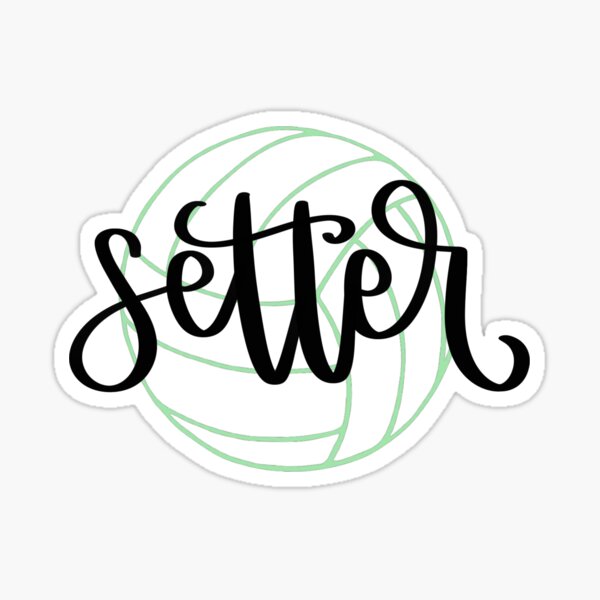 Item preview, volleyball setter sticker designed and sold by abbeyyebba.