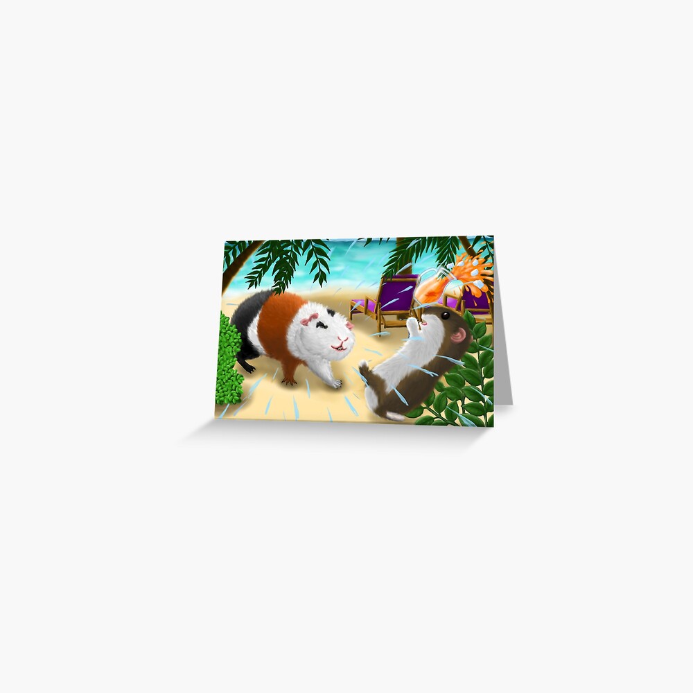 Rodents on the beach Greeting Card
