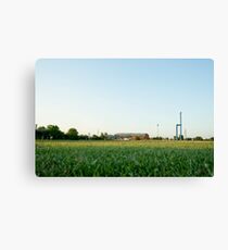 Some factories in the distance Canvas Print