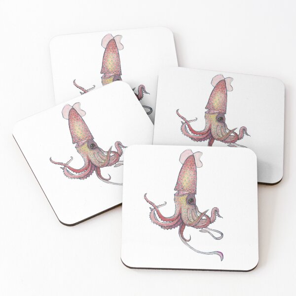 Item preview, Cute Strawberry Squid Art  designed and sold by Actinops.