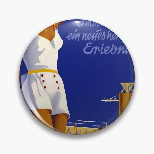 Item preview, Nordseebad Norderney vintage travel poster designed and sold by stickart-marek.