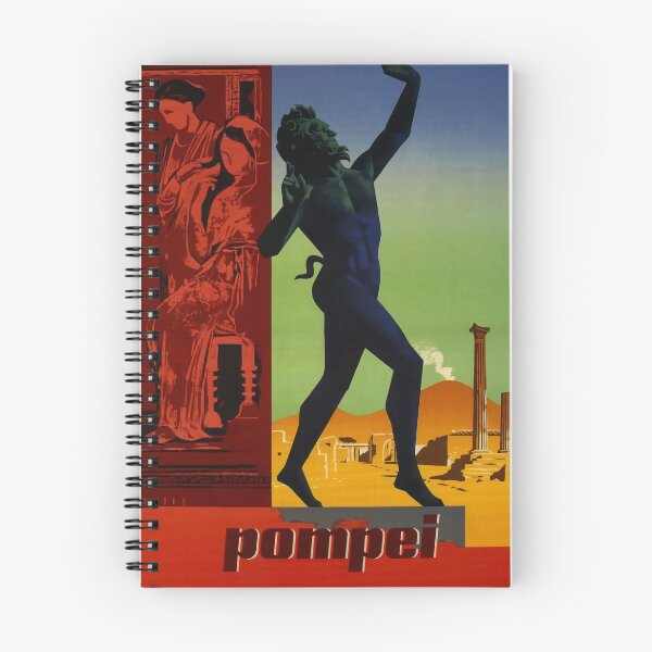 Artikelvorschau, Pompei vintage travel poster entworfen und verkauft von stickart-marek.