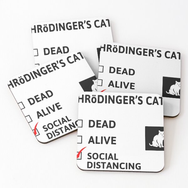 Item preview, Schrodinger's social distancing designed and sold by sirwatson.