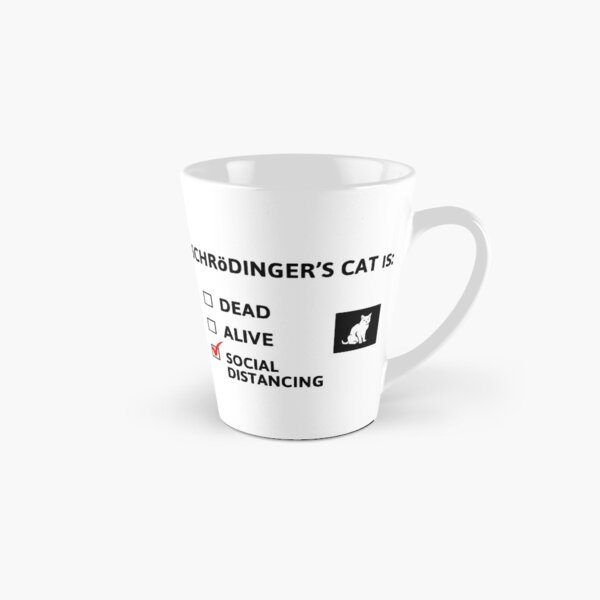 Schrödingers soziale Distanzierung Tasse (konisch)