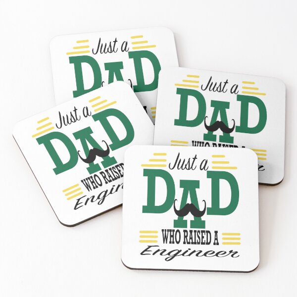 Item preview, Just a DAD who raised a Engineer for Father's Day Fitted T-Shirt designed and sold by Bola06.