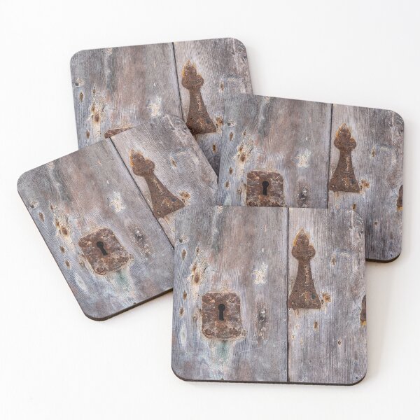 Item preview, Old wooden door with rusty locks. designed and sold by cloud7.