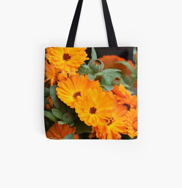 Pot marigold All Over Print Tote Bag