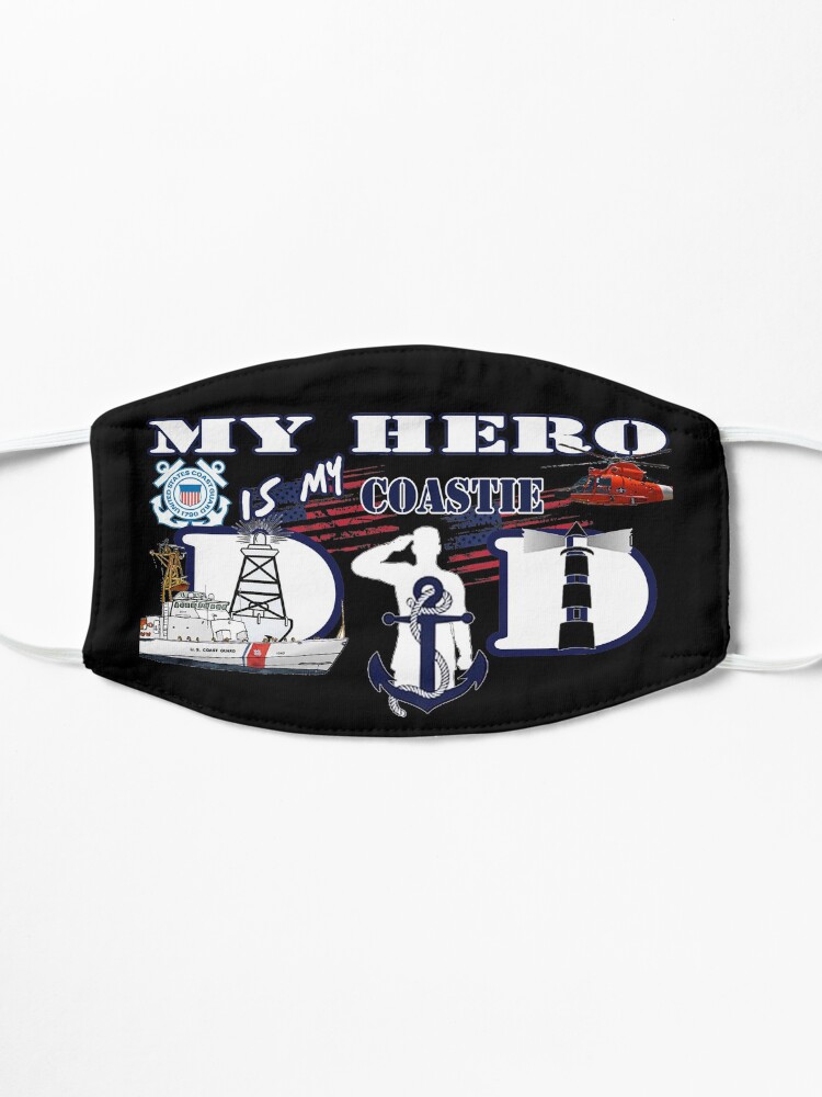 Alternate view of My hero is my Coastie Dad Mask
