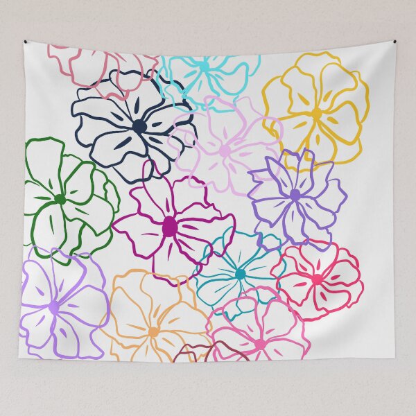 Item preview, squiggle flowers designed and sold by AnnieGarbs.