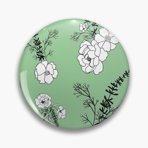Item preview, Eleanor Vintage Green Floral designed and sold by FEM-creative.