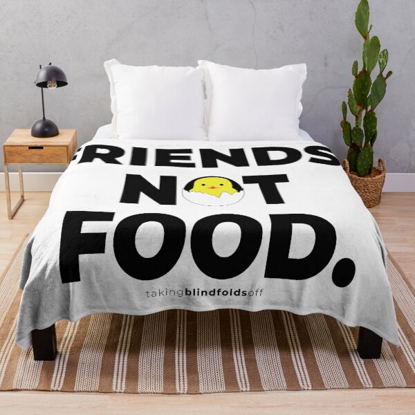 Item preview, Friends, not food. - Vegan Activist Graphics #takingblindfoldsoff 8 v2 designed and sold by blindfoldsoff.