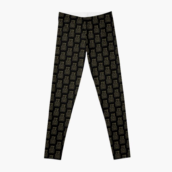 Lebron James Pattern - White Text Black Background Leggings for Sale by  charisdillon