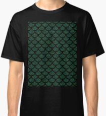 green sequin mermaid merman Classic T-Shirt