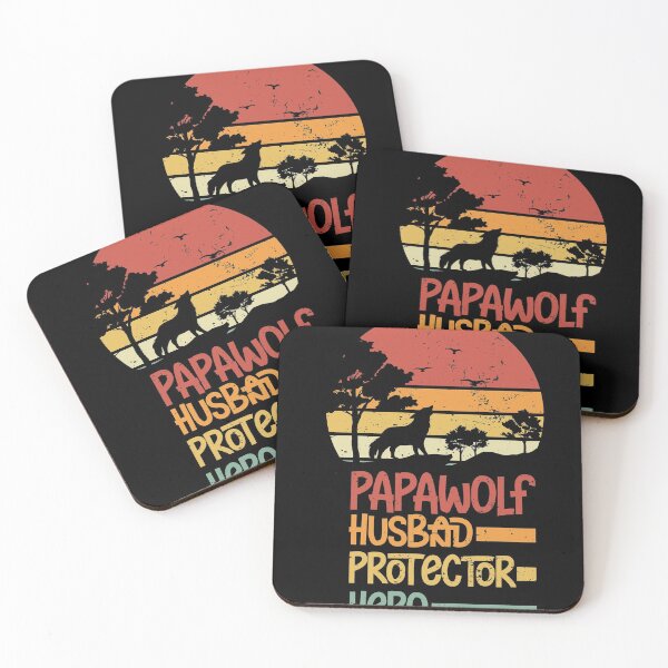 Item preview, Papa Wolf Husband Protector Hero Vintage | Funny Fathers Day Gift designed and sold by BeYourOwnHero.